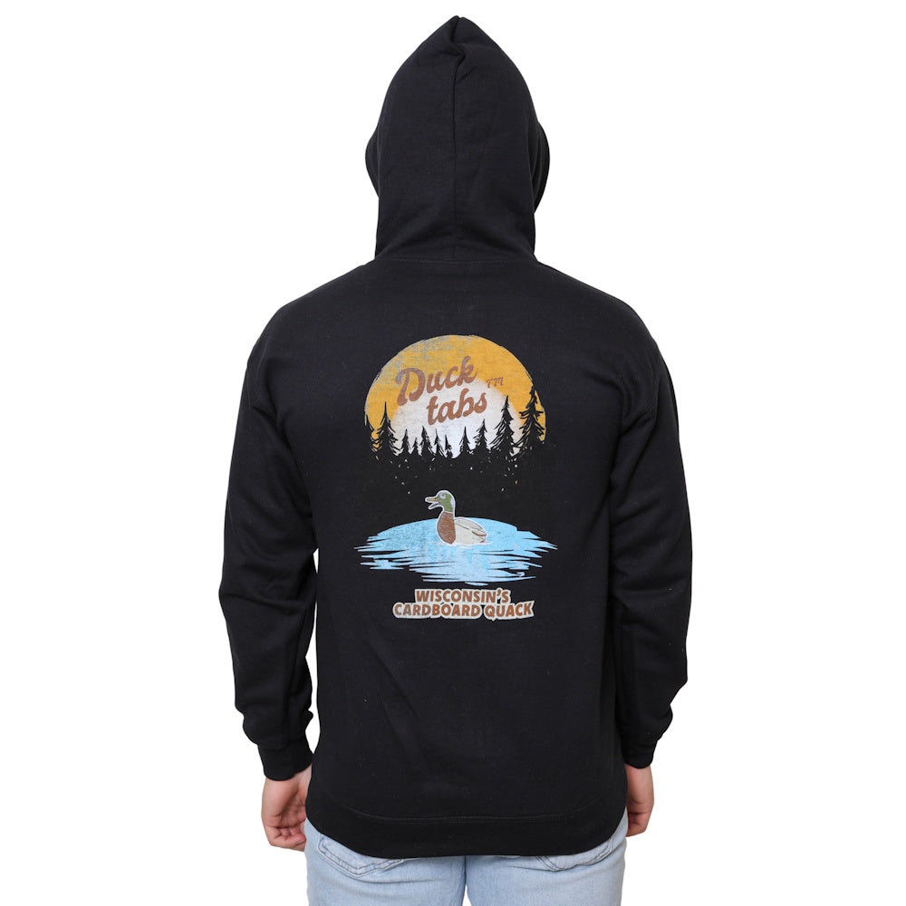 Ducktabs Black Sunset (back) Zip up with Logo on front