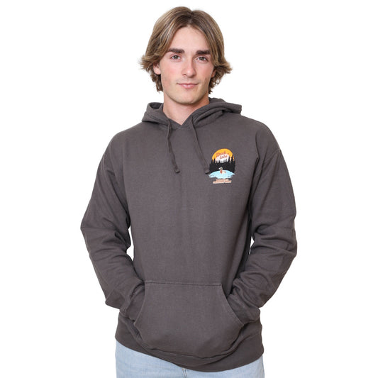 Ducktabs Gray Quack Addict (back) Hoodie with Logo on front